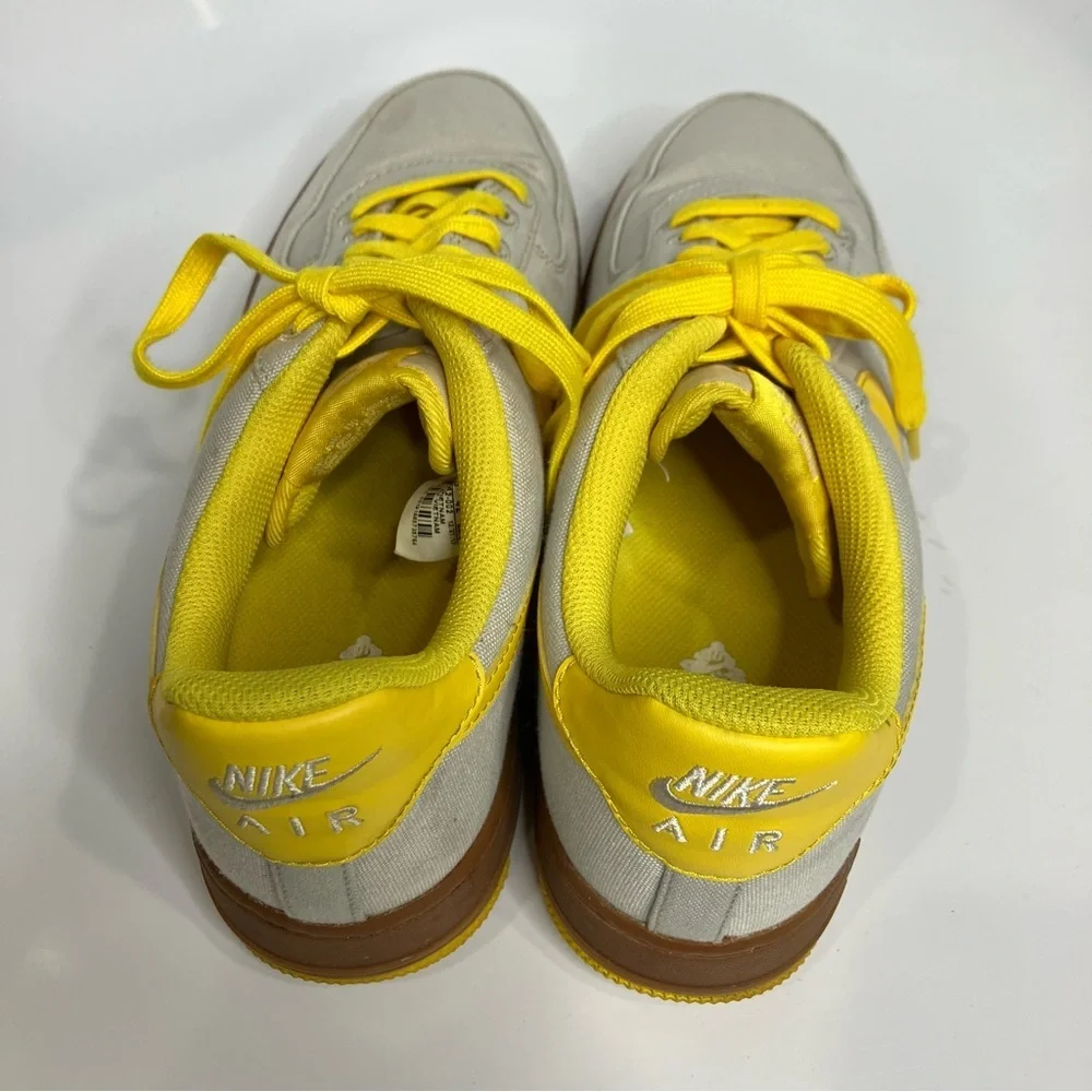 Nike Air Force 1 sneakers low‎ ‘07 TXT light bone touring yellow men’s size 8.5